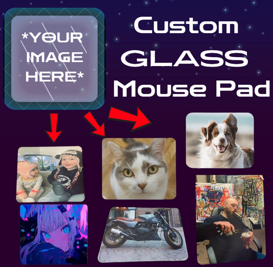 GLASS PERSONALIZED PRO MOUSE PAD